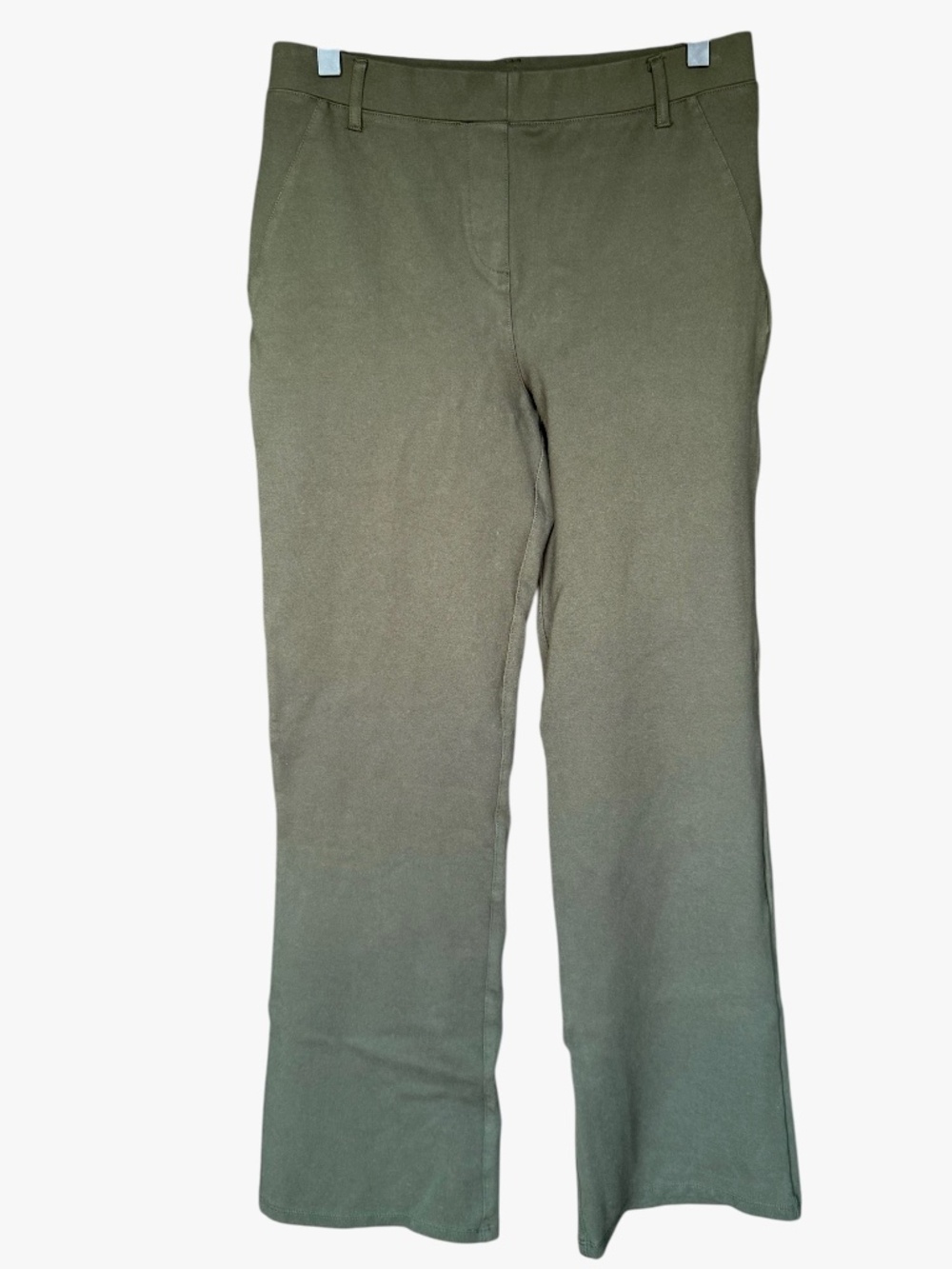 Quince Ponte Pants Dark Green Straight Leg Sz M